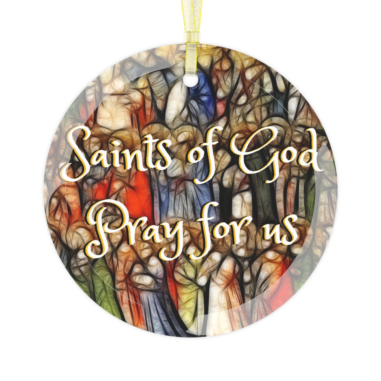 Catholic Christmas Ornament: All Saints Glass Ornament, Christmas Ornament, Religious Gift, Christmas Gift