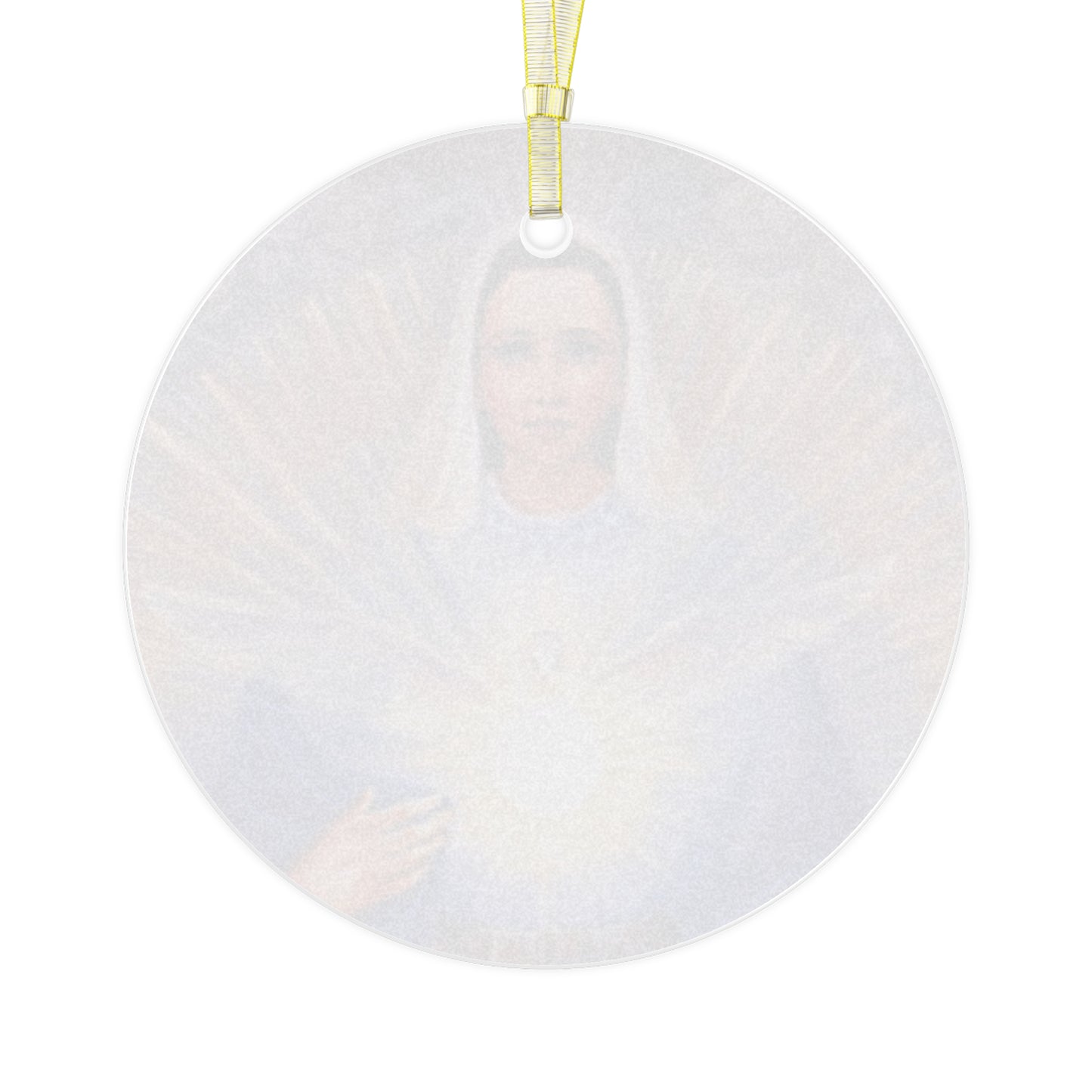 Catholic Christmas Ornament: Mary Mother of the Eucharist, Christmas Gift, Religious Ornament, Glass Ornament