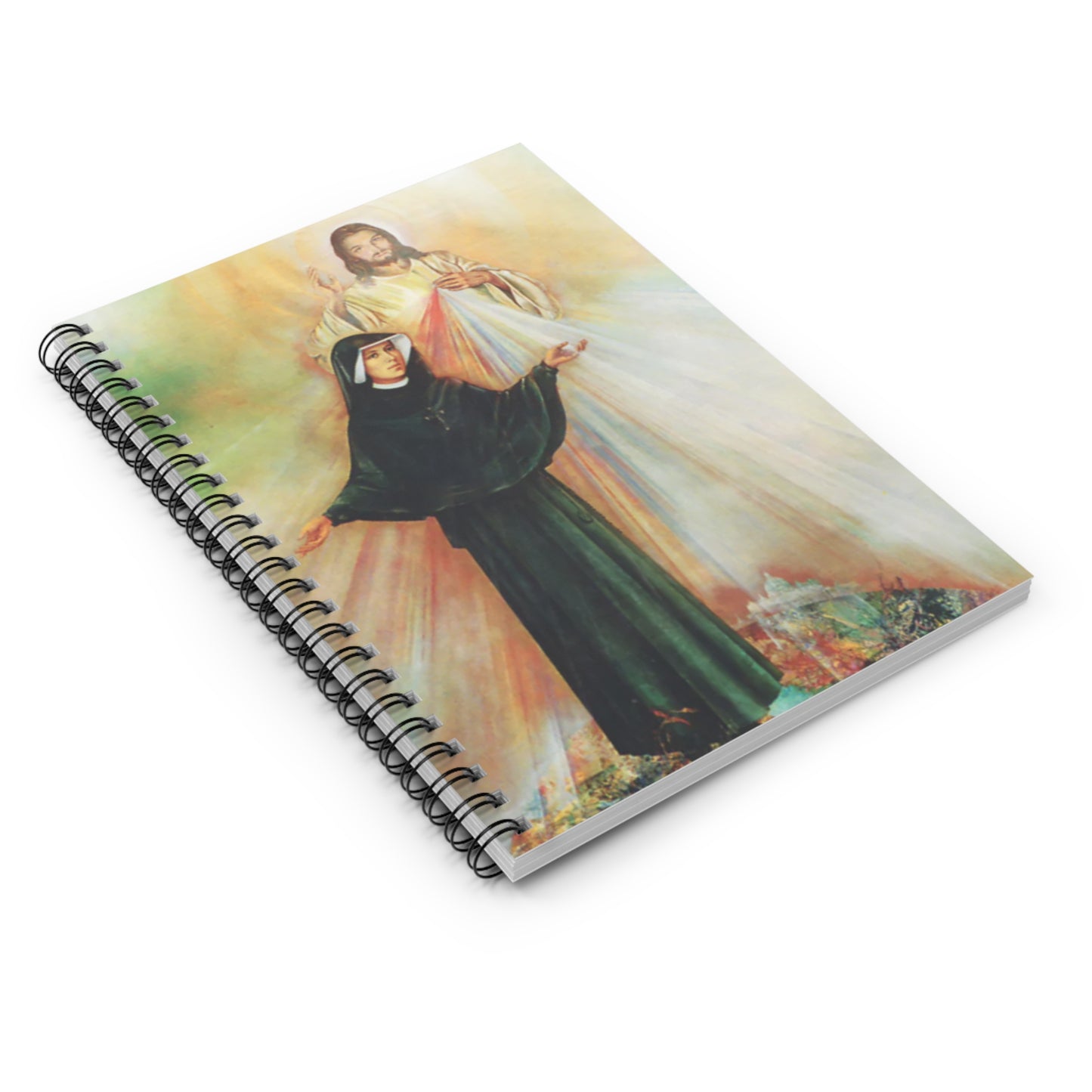 Saint Faustina Catholic Notebook the Little Flower, Christian Diary Gift, Christmas Religious Journal, Confirmation Gift for St Faustina