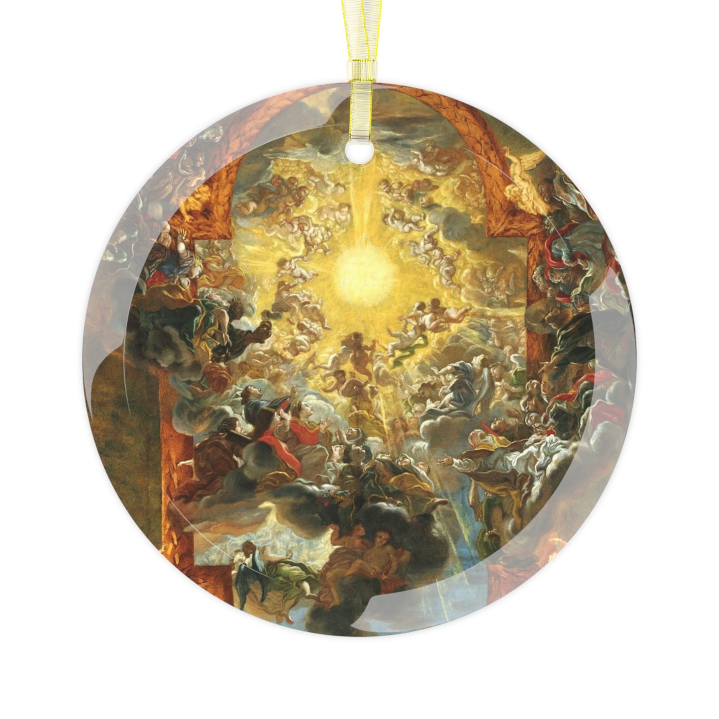 Christmas Ornament: The Triumph of the Name of Jesus, Tree trimming, Holiday gift, Religious ornament, Meaningful Christmas gift