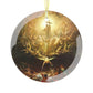 Christmas Ornament: Triumph Over Paganism, Holiday gift, Religious ornament, Meaningful Christmas gift, Christian Art
