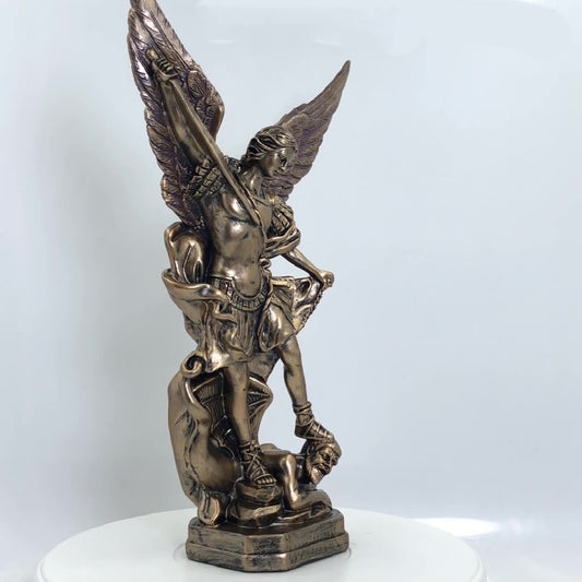 Religious Bronze Killing Demon Angel Ornament